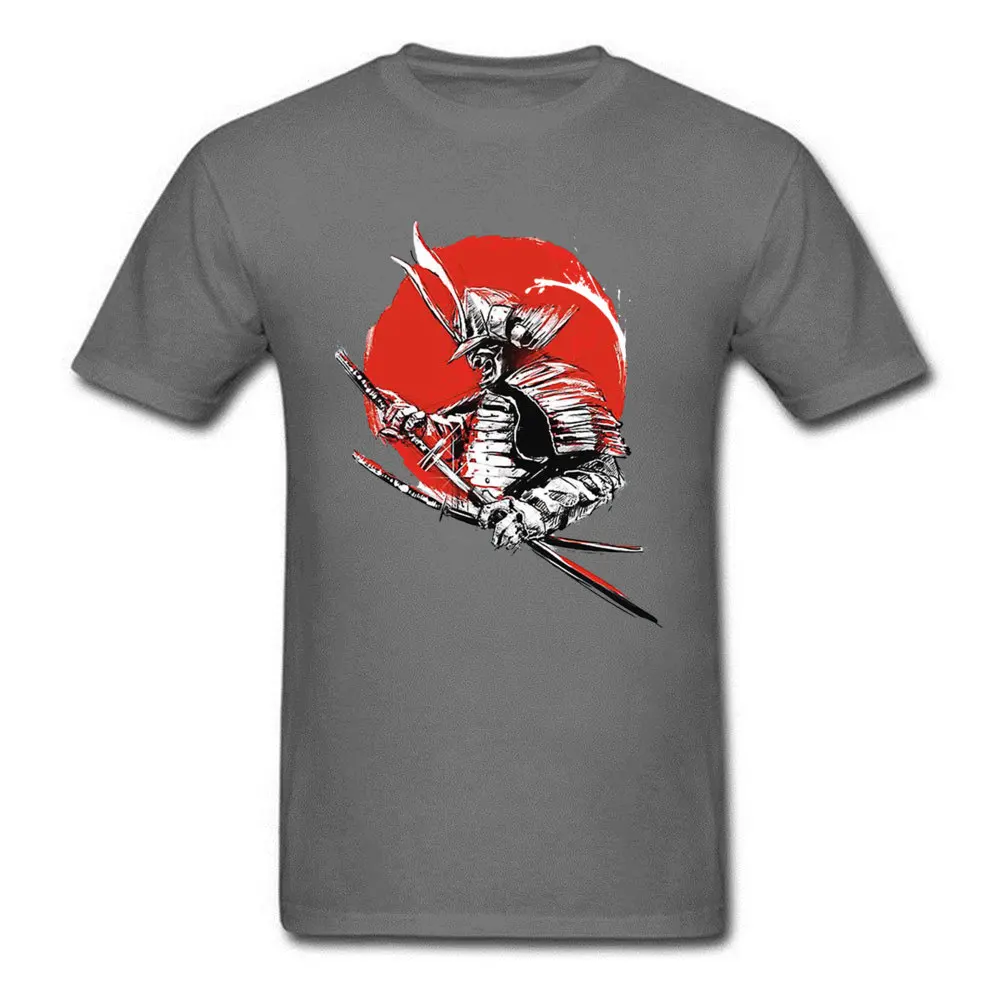 Черные футболки Bushido Sunset Samurai Warrior Японский топ и Хлопковые с круглым вырезом