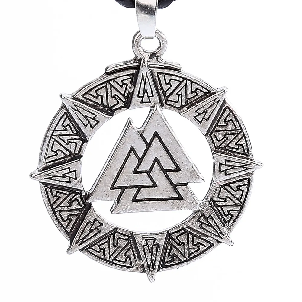 Славянская норвежская пагода амулет Valknut подвеска мужское ожерелье ювелирные