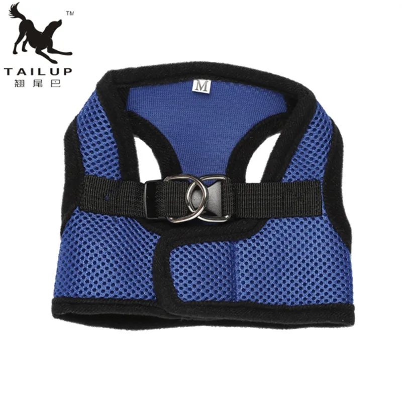 Регулируемый мягкий дышащий поводок для собак нейлоновый сетчатый жилет ошейник