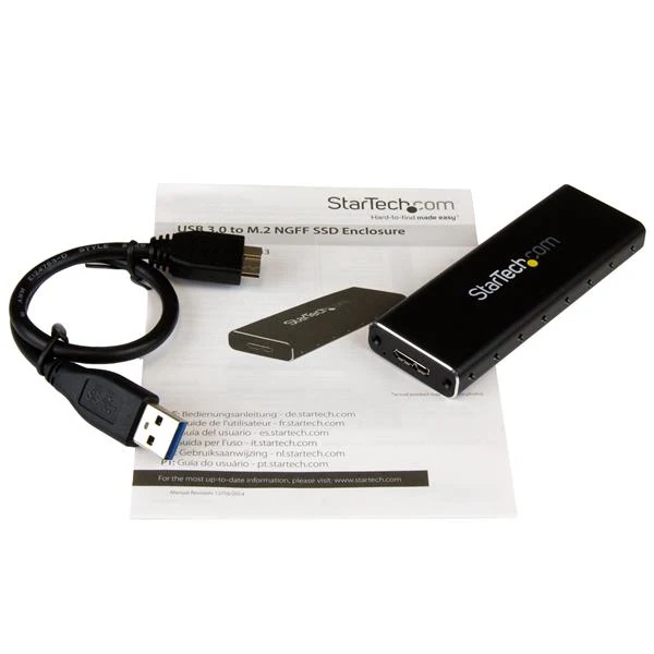 StarTech.com M.2 корпус SSD для SATA SSD-USB 3 0 (5 Гбит/с) с UASP 30 42 60 80 мм 2 Gen 1 (3 1) M | Компьютеры и офис