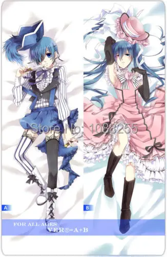 Чехол для подушки с изображением черного двореца из аниме Ciel Dakimakura | Дом и сад