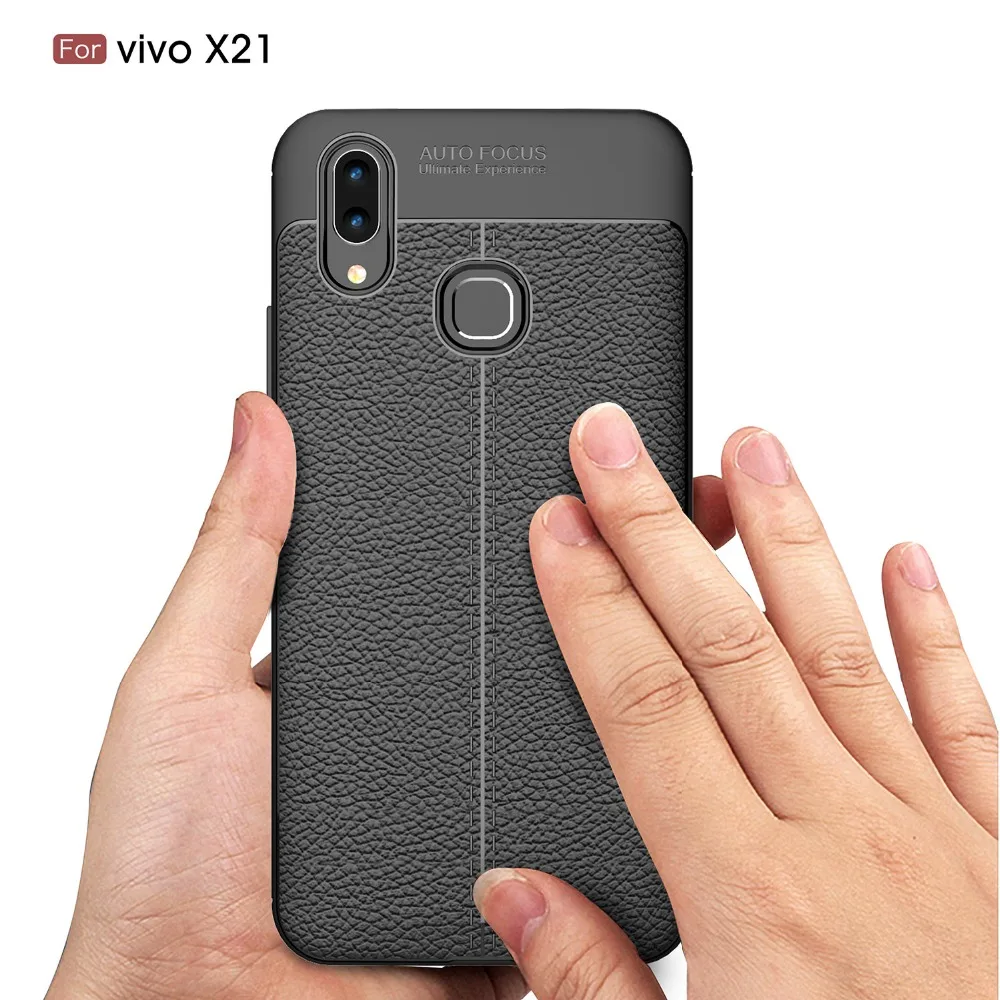 Роскошный силиконовый кожаный чехол BEFOSSON для VIVO X21 Мягкий защитный | Мобильные