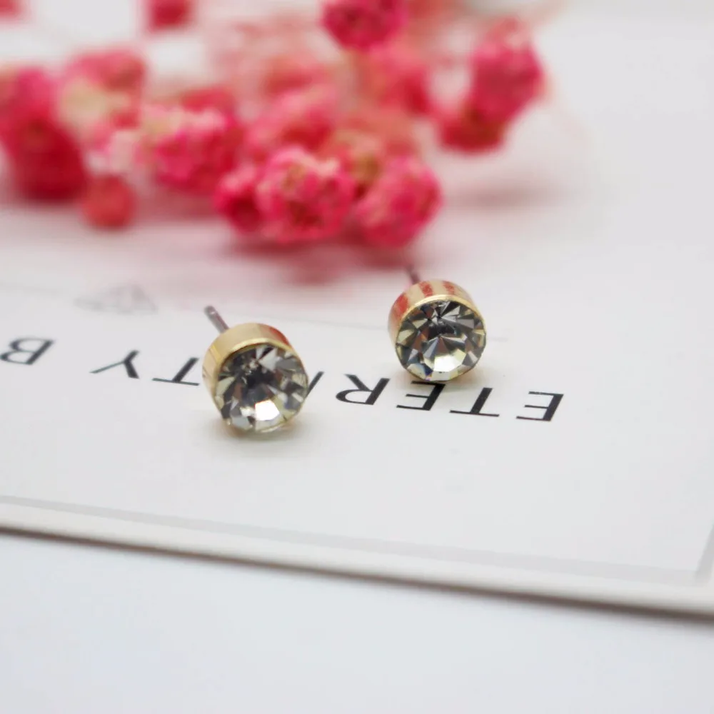 5 пар цветы серьги и хрустальный шар серьги-гвоздики ASOS сплав красивый