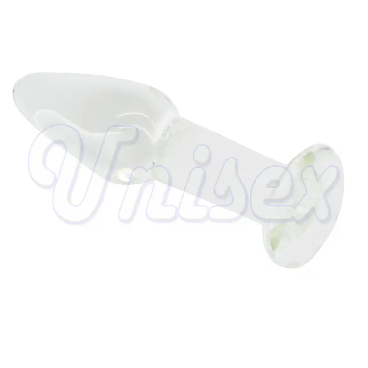 Изысканный с украшением в виде кристаллов для стимуляции точки G Стекло Анальная