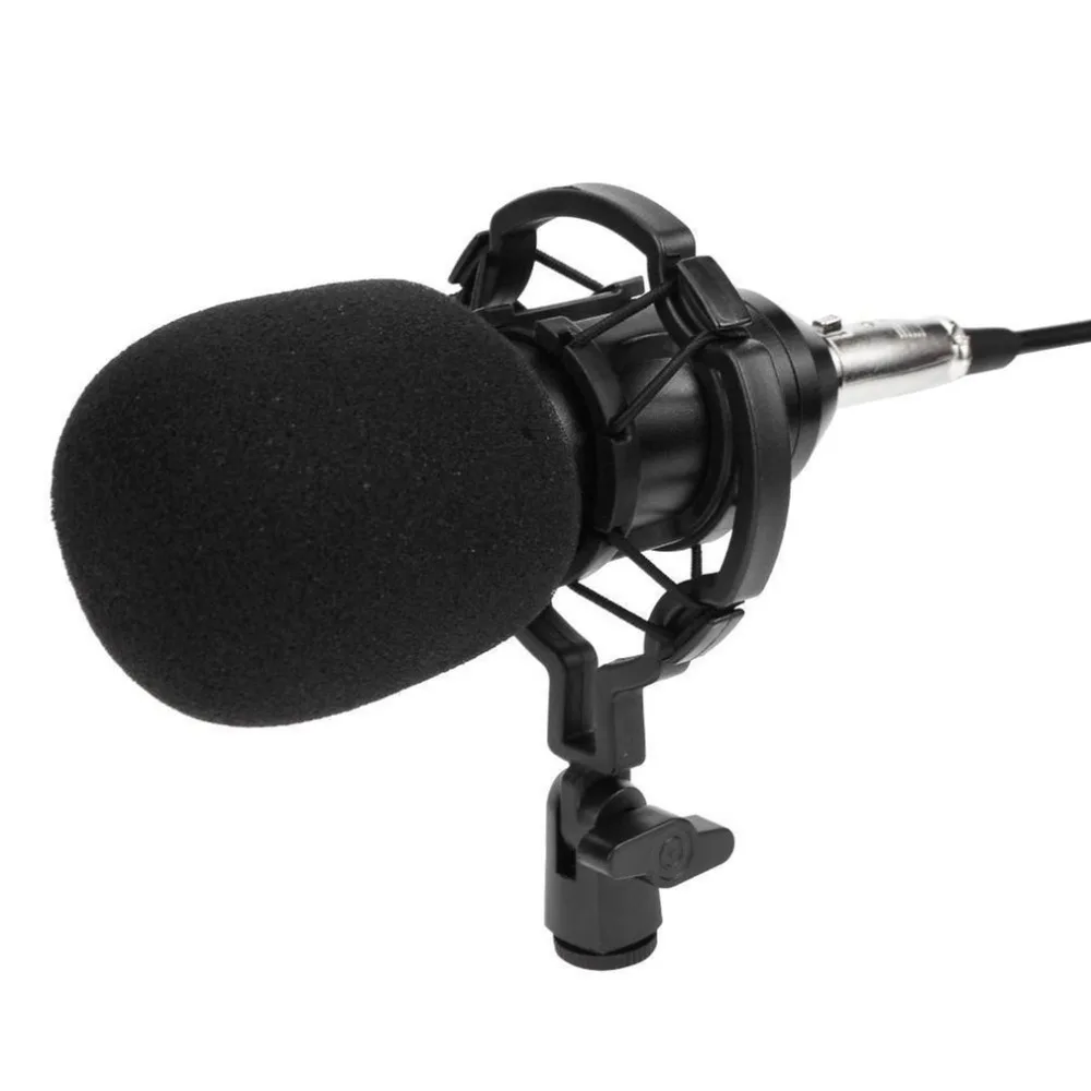 

BM800 Dynamic Condenser Microphone Sound Studio Audio Recording Mic with Shock Mount for Broadcasting KTV Singing