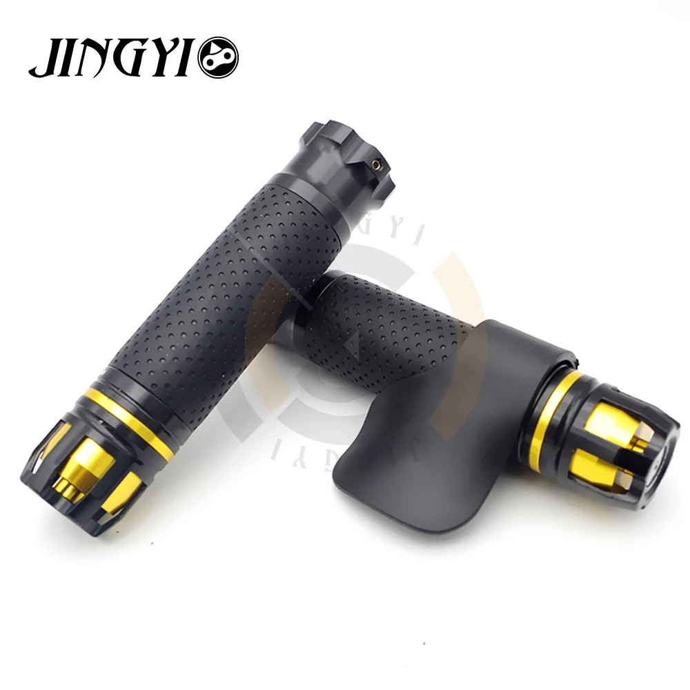 Золотой Rubber Porous Motorcycle Handle grips Anti Vibration Universal Accessories for aprilia decal honda cb1000r bajaj dominar 400 - Цвет: Золотой
