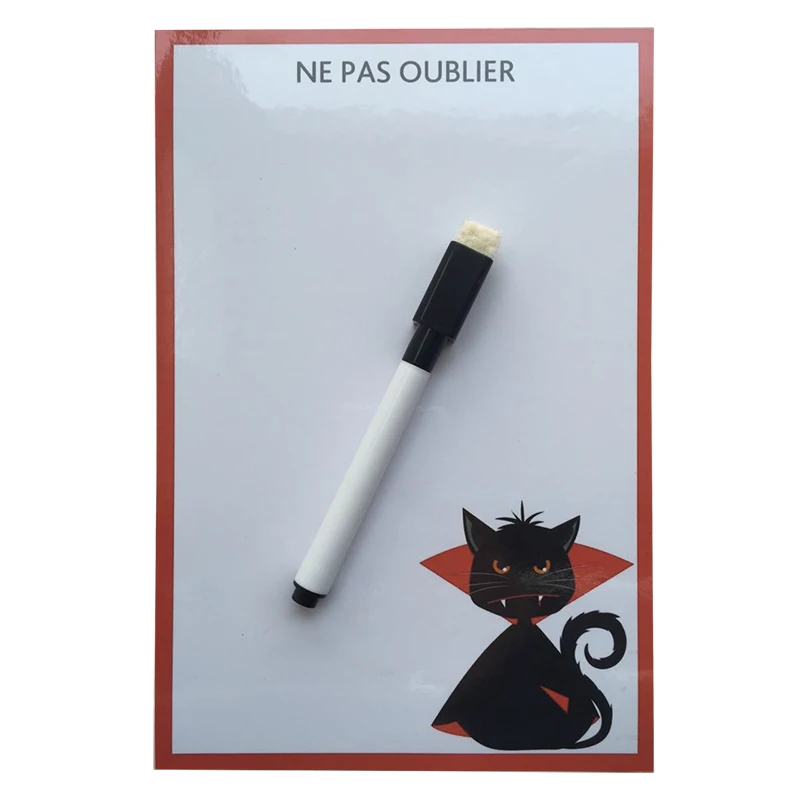 Компактная сухая стираемая Гибкая магнитная доска на холодильник объявлений