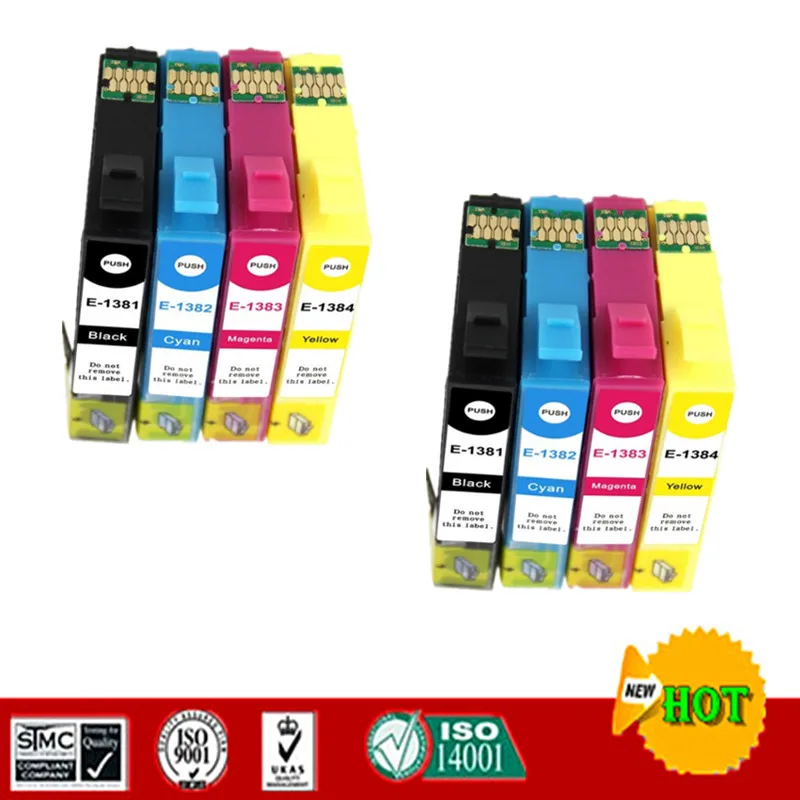 Совместимый чернильный картридж для T1381 T1384 Подходит Epson TX235W TX420W TX430W WF 60/320/325/525