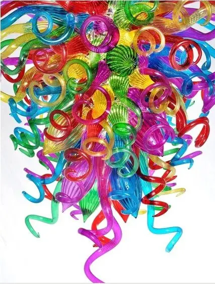 New Products Hotel Home Decoration Multicolor Luxury Led Light Hand Blown Glass Chandelier Lighting | Освещение