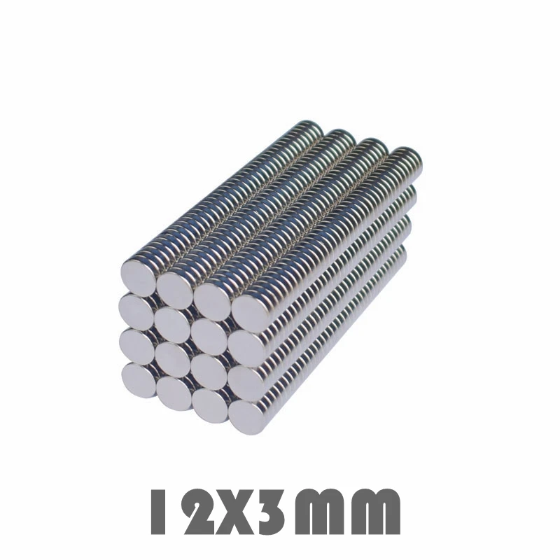 30/50/100 шт 12x3 мм неодимовый магнит постоянных N35 NdFeB супер сильный мощный маленькие