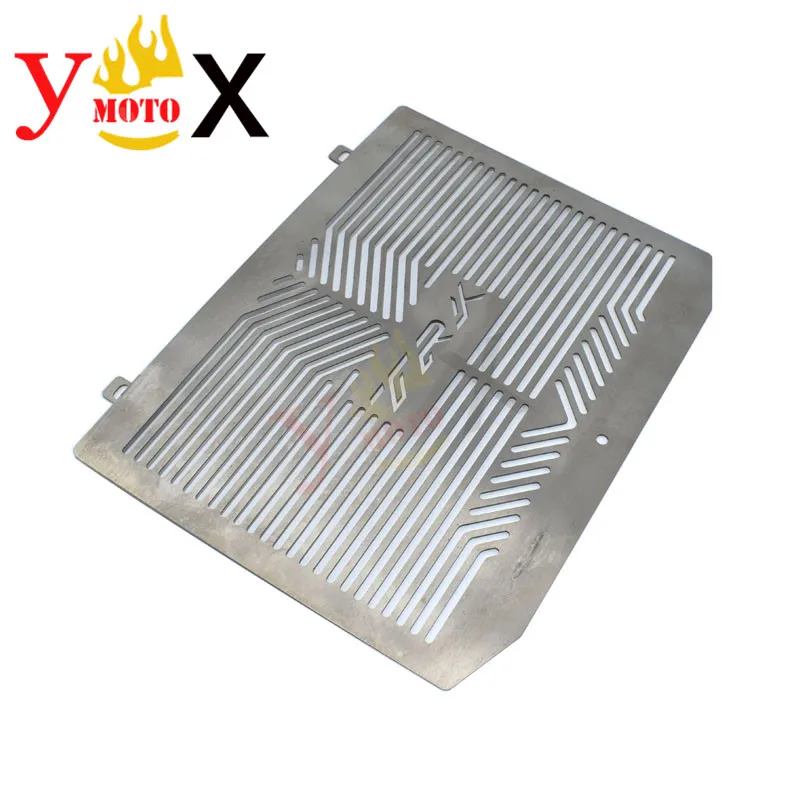 Черная/Серебристая мотоциклетная решетчатая крышка радиатора защитная Защита