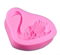 sale cake decorating tools 3d stereoscopic swan candy mold chocolate fondant cake baking decoration molding die biscuit