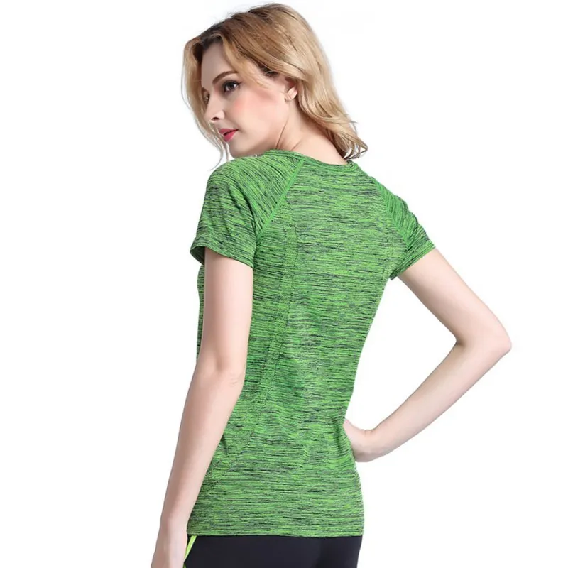 Женская Профессиональная рубашка для занятий йогой фитнесом бегом спортом
