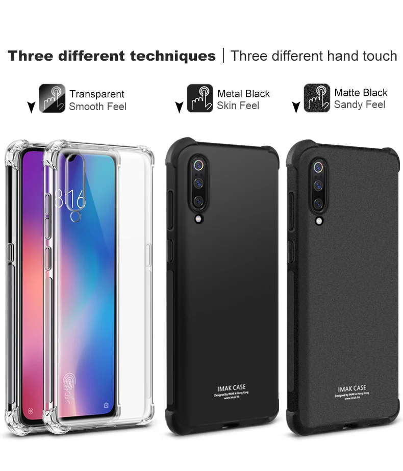 Чехол для Xiaomi mi 9 SE IMAK противоударный мягкий ТПУ чехол для Xiaomi mi 9 mi 9 Explorer чехол с защитой экрана