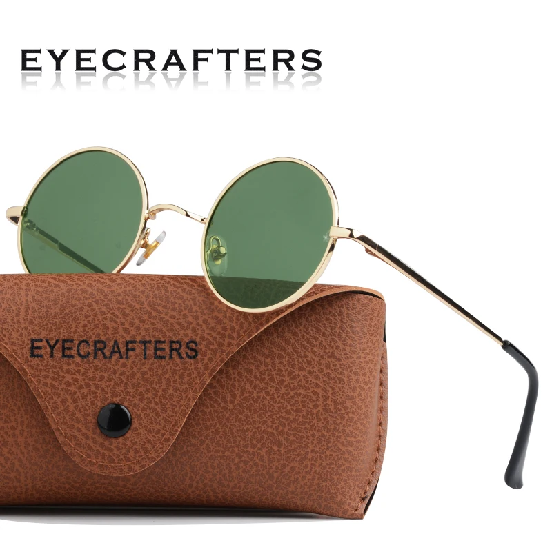 Eyecrafters ретро круглые поляризованные металлические стимпанк Винтажные
