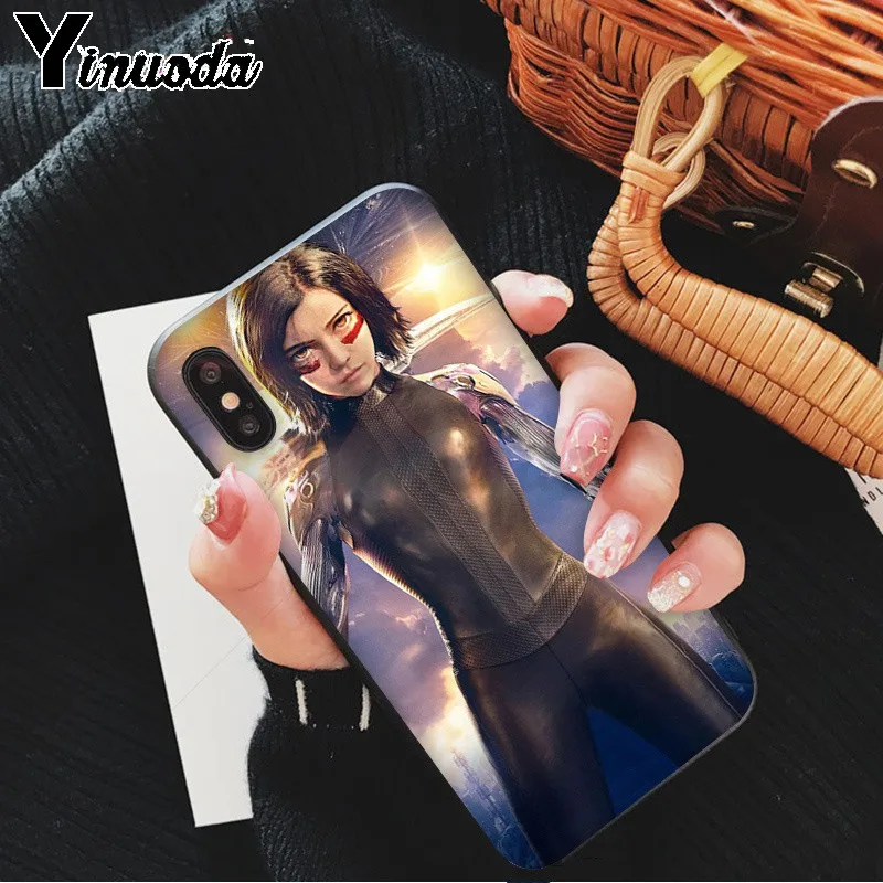Yinuoda Alita Battle Angel DIY Окрашенные красивые аксессуары для телефонов Чехол Apple iPhone 8 7 6 6S