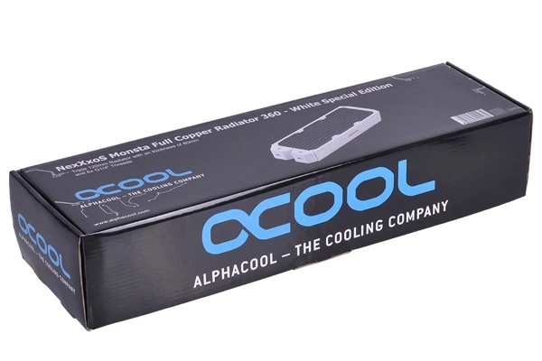 Полностью медный Холодный ряд Alphacool NexXxoS Monsta 360 мм/3*120 мм Афины белый|alphacool nexxxos| |