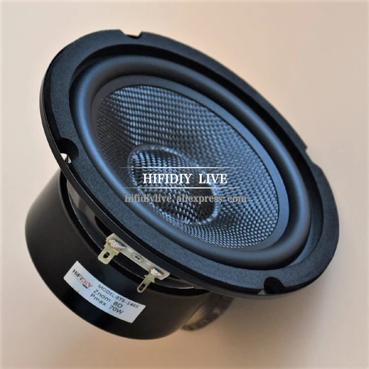 HI FI DIY LIVE BT5 146S аудио HIFI 5 дюймов &quotMidbass Динамик для автомобиля 8OHM 70 Вт