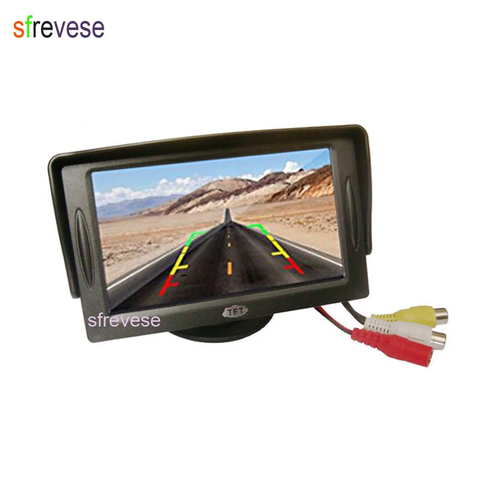 4 7-дюймовый ЖК-экран + стандартная беспроводная мини-камера заднего вида для