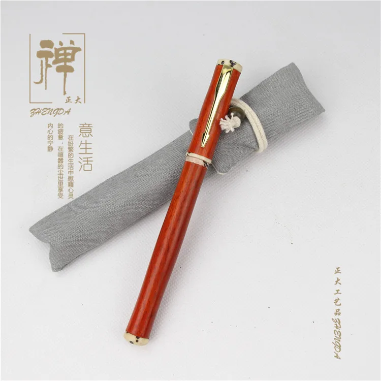 Ручка сандалового дерева Zhengda оригинальная ручка героя деревянная для письма