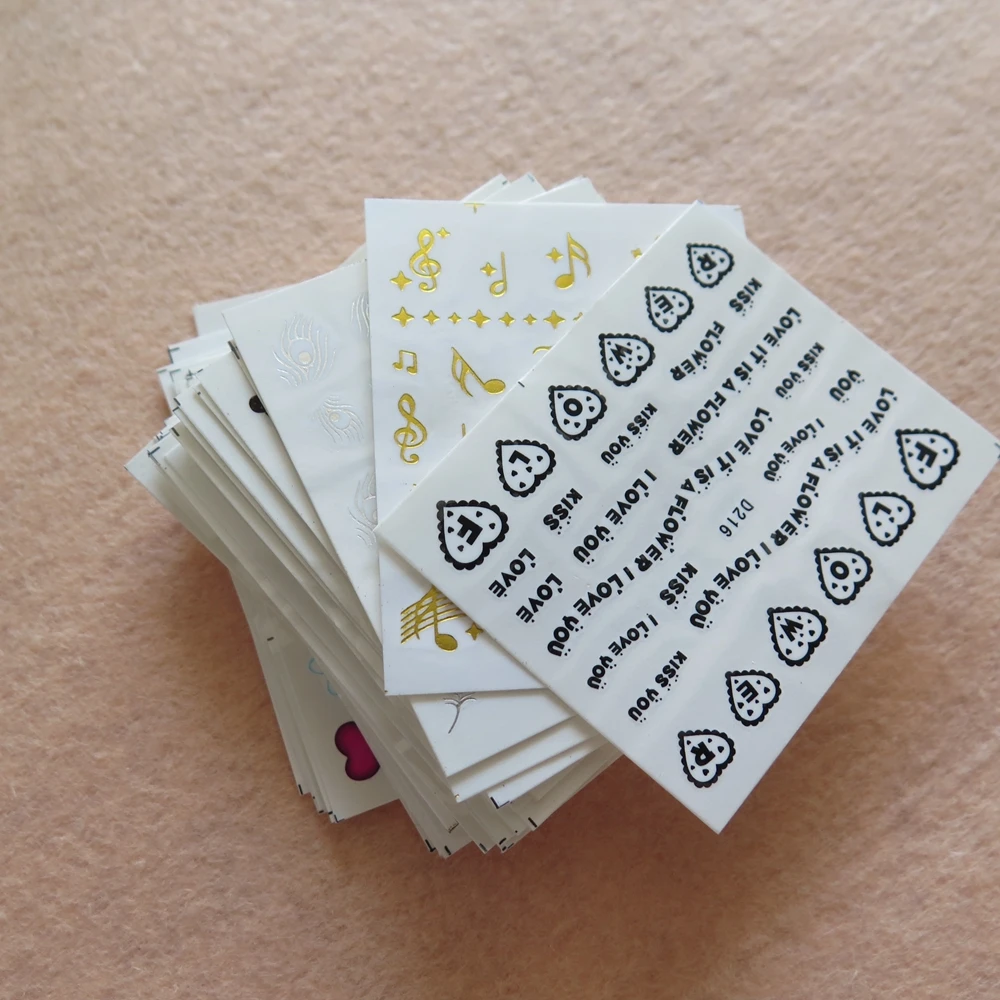 50 шт./лот наклейки на ногти разных дизайнов водные без упаковки | Красота и