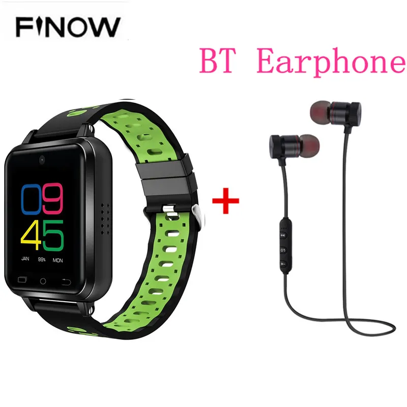 Finow Q1 Pro 4 г smart watch Android 6 0 MTK6737 1 ГБ/8 ГБ SmartWatch телефон Heart Rate sim-карты поддержка
