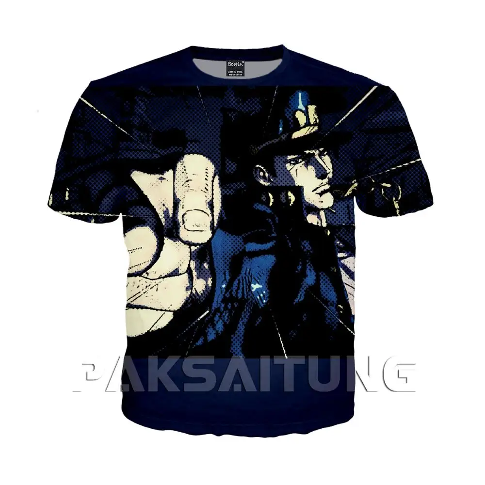 PAKSAITUNG Новый Jojo невероятное приключение 3D Футболка с