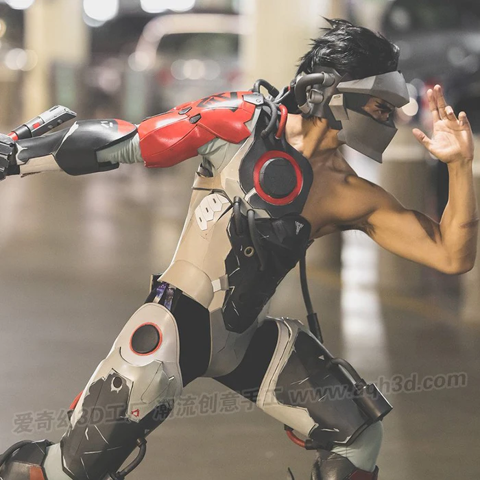 Genji смотрящий Blackwatch Броня Бесплатно Зажим 1:1 носимый на заказ Толстая эва Смола Модель|Картонные