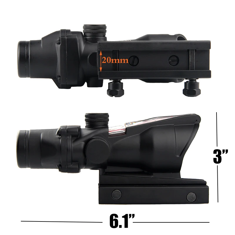 Тактические оптические прицелы ACOG 4x32 оптический прицел с рельсовым креплением 11