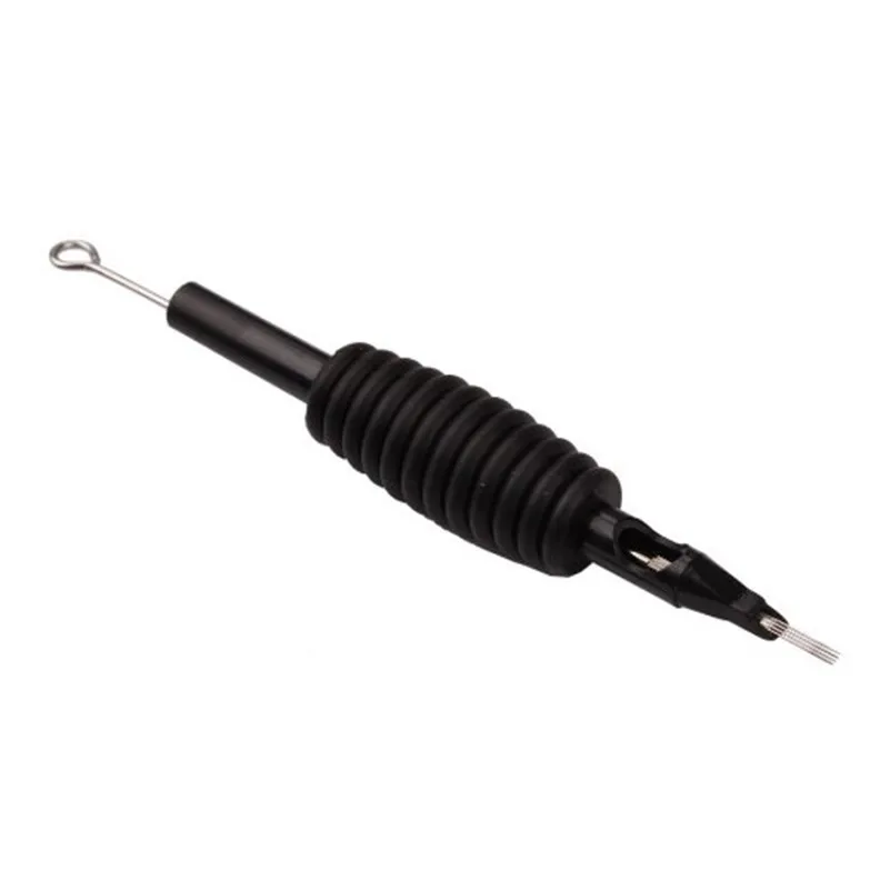 Ручка для татуажа с иголками 30 шт./кор. 19 мм круглая подводка 5RL черные одноразовые