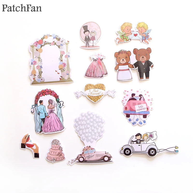 Patchfan 68 шт. Свадебная тема художественный принт домашний Декор настенный ноутбук телефон багаж ноутбук велосипед Скрапбукинг Стикеры для альбомов A1340