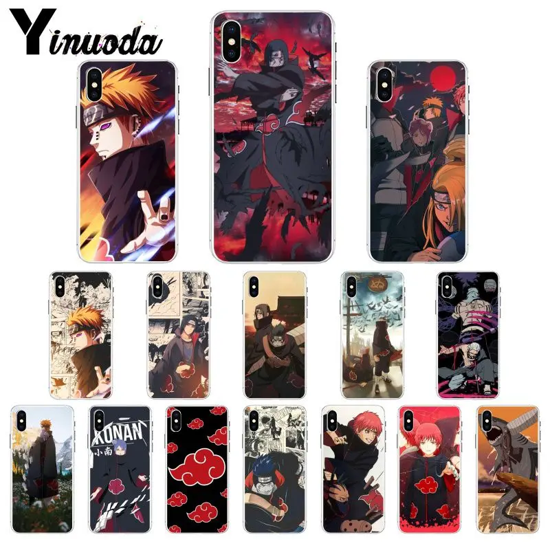 11pro MAX Наруто AKATSUKI пользовательские фото мягкий чехол для телефона Apple iPhone 8 7 6 6S Plus