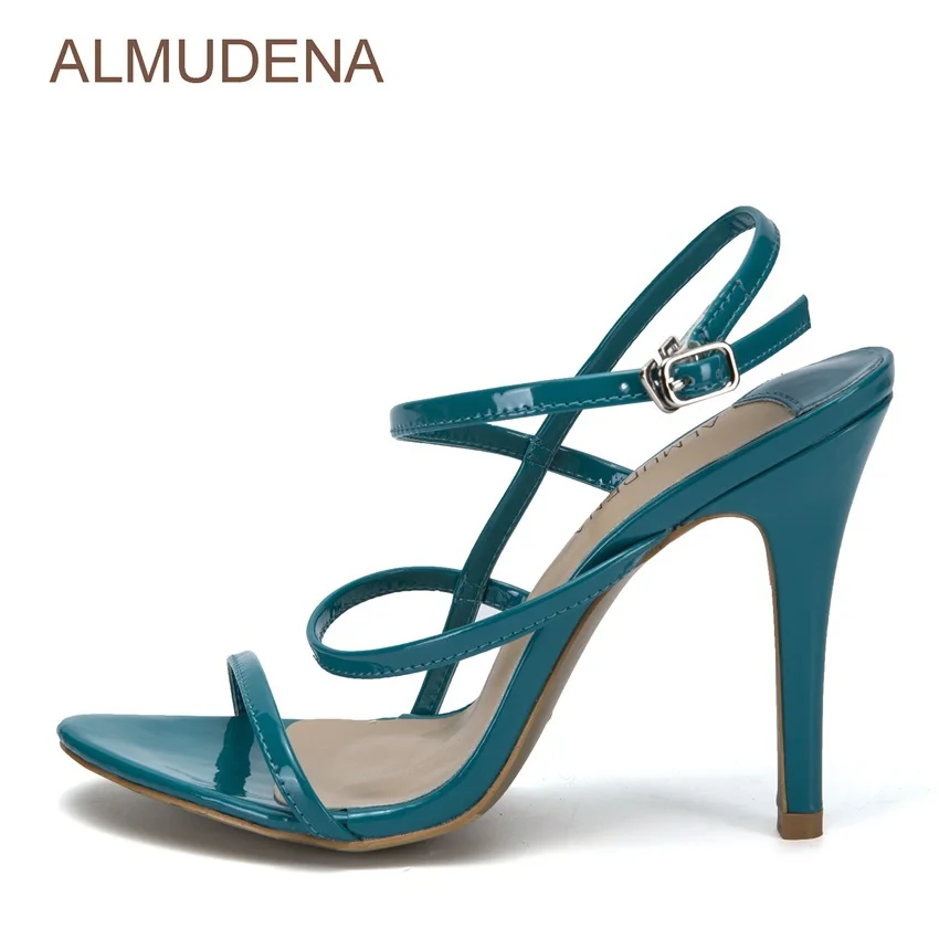 Изящные сандалии ALMUDENA для молодых девушек лакированные кожаные туфли на