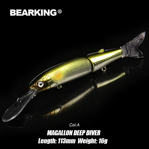 Magallon-DEEP-A Розничная A+ рыболовные приманки, разные цвета, гольян crank 80 мм 8,5 г, магнитная система. Bearking горячая модель crank bait - Цвет: Magallon-DEEP-A