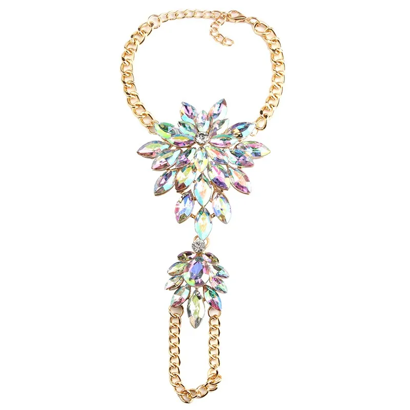 Miwens/ летние браслеты на щиколотке для пляжного отдыха; пикантные женские босоножки с цепочкой на ногу; женские босоножки в стиле бохо с кристаллами; массивные ювелирные изделия - Окраска металла: 13