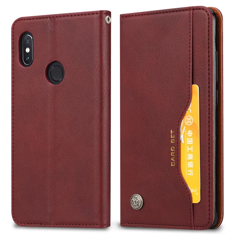 Чехол-бумажник с откидной крышкой для Xiaomi mi 8 SE 6X A2 mi x 2 S, роскошные кожаные чехлы с отделениями для карт и подставкой для mi Red mi S2 Y2 Note 5 6 6A Pro