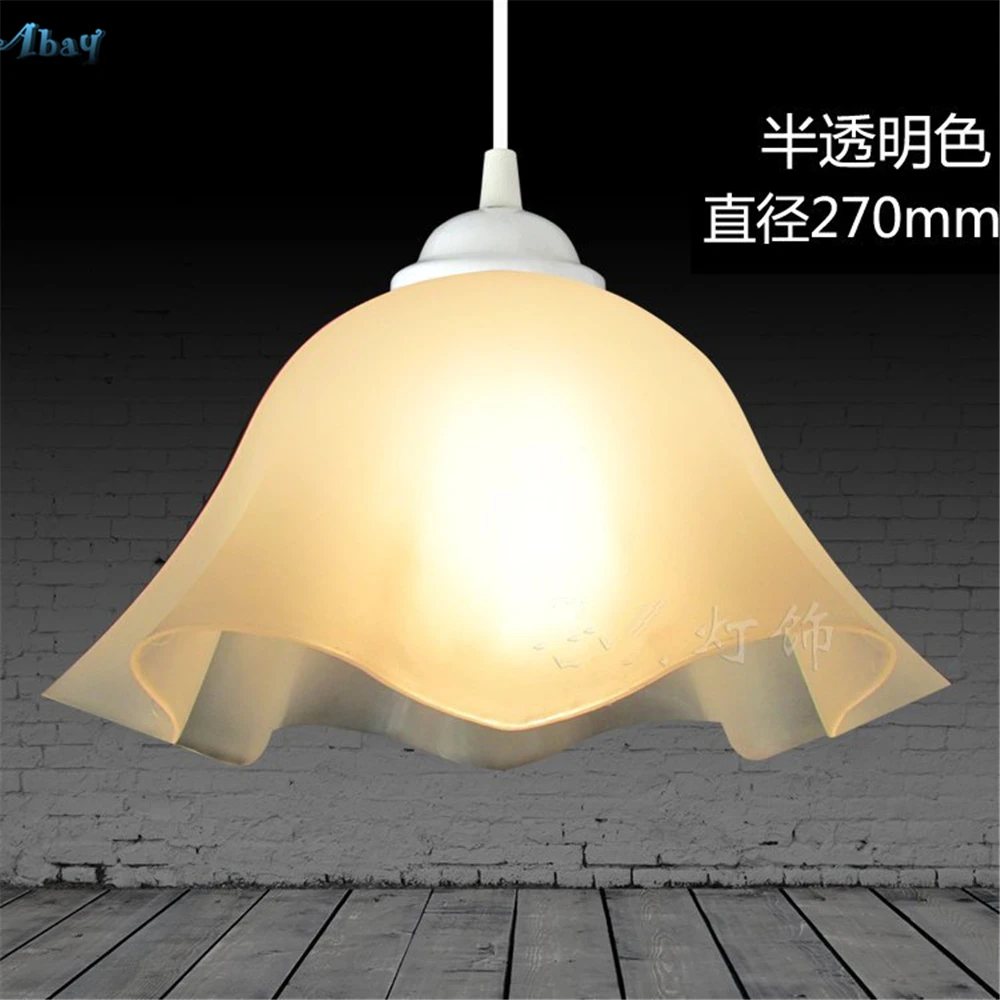 Modern Plastic Led Pendant Lights Flower Shape Hanging Lamp for Restaurant Supermarket Cafe Bar Light Fixture Loft Deco E27 | Освещение
