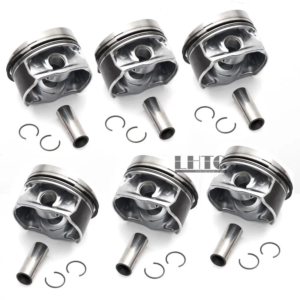 Фирменные новые поршни 6x MA HLE 89 01 мм/20 мм для AUDI Q7 V W Passat R36 CC 3 6 VR6|Поршни кольца валы