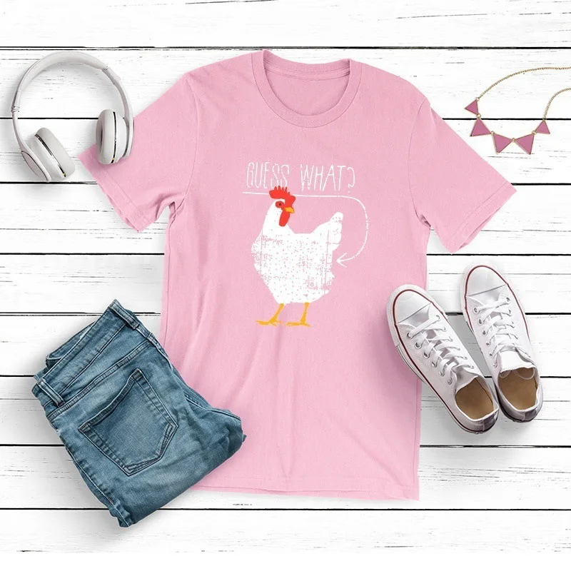 Футболка женская хлопковая с коротким рукавом и принтом | Женская одежда