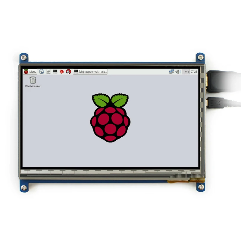 RPI 3 7-дюймовый HDMI ЖК-дисплей с акриловым чехлом 1024*600 емкостный сенсорный экран для