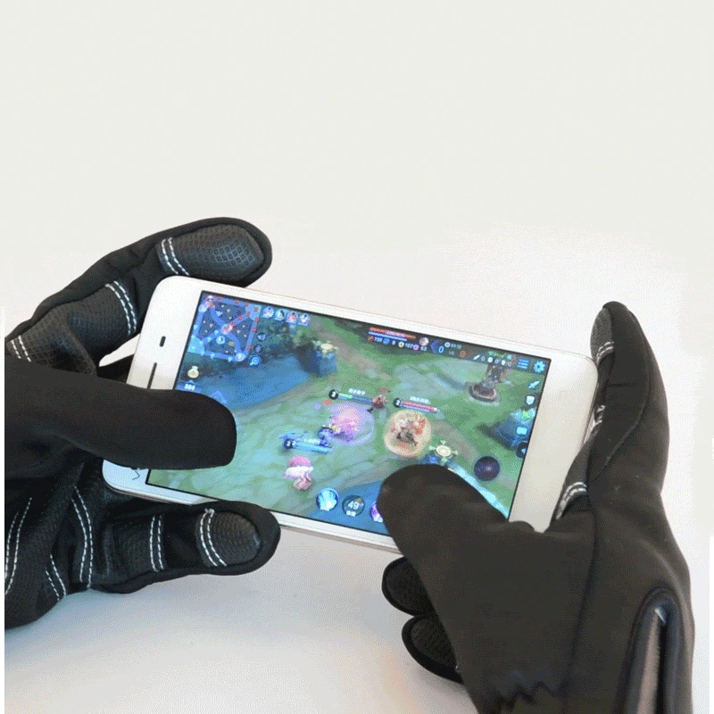 Велосипедные перчатки ROCKBROS термоперчатки из искусственной кожи с пальцами для