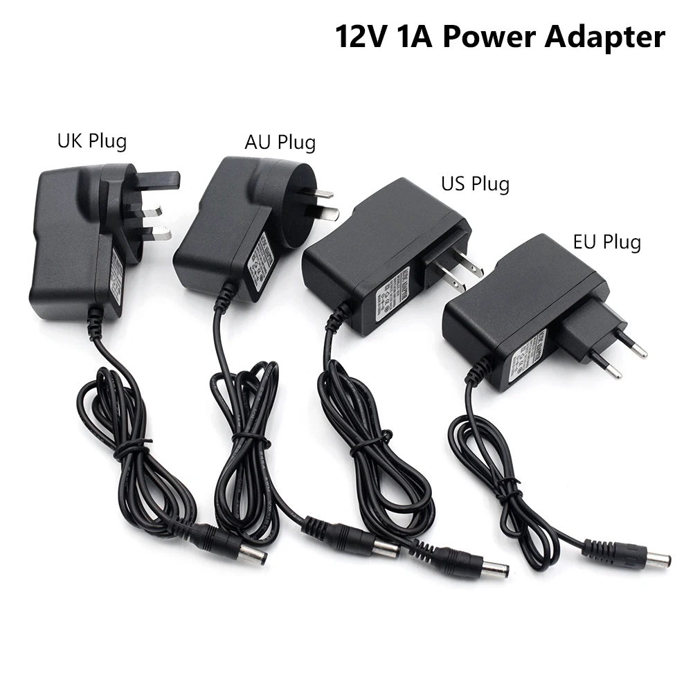 ЕС/США/Австралия/Великобритания штекер DC 24 в 12 В 5 в 1A 2A 3A AC/DC адаптеры Импульсные блоки питания вилка зарядное устройство преобразует AC 100 В-240 В в DC 24 в 12 В