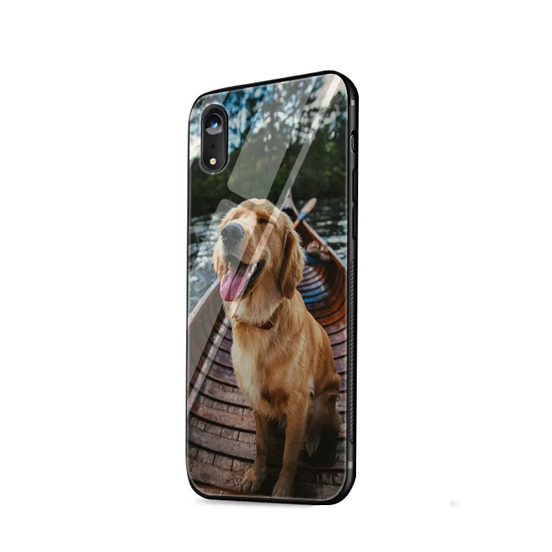 Чехол из закаленного стекла Desxz Dog golden retriever для iPhone 6 6S 7 8 Plus X XS Max XR 5 5S SE |