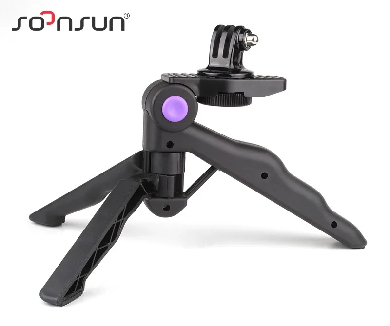 Настольный Штатив SOONSUN портативный складной мини-штатив с ручкой для GoPro Hero 9 8 7 6 5 4