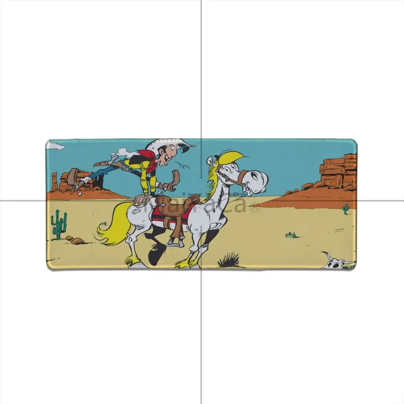 MaiYaCa Подарочный коврик для мальчика Lucky Luke геймерская игра коврик для мыши большой толстый удобный водонепроницаемый игровой резиновый коврик для мыши - Цвет: Lock Edge 30X90cm