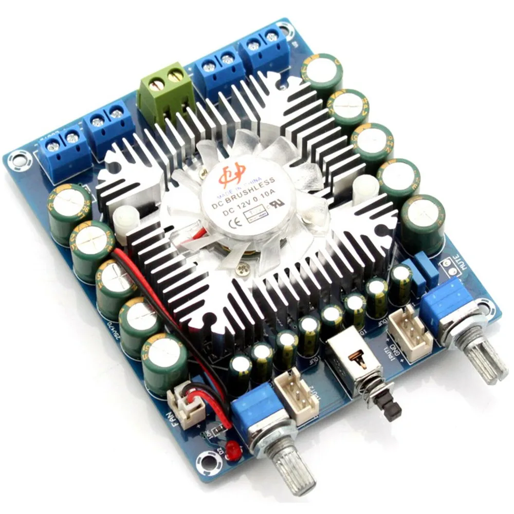 Собранная плата автомобильного усилителя звука TDA7850 HIFI 50 Вт * 4 DC12V 14.4V AMP
