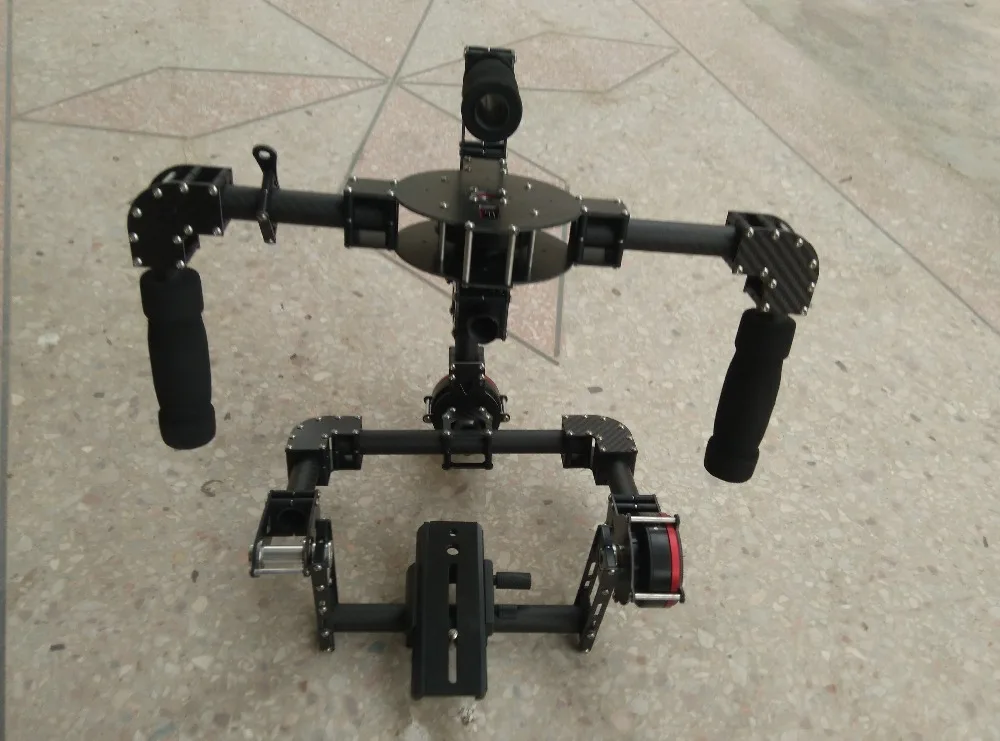 3 оси DSLR Бесщеточный гидростабилизатор камеры из углеродного волокна