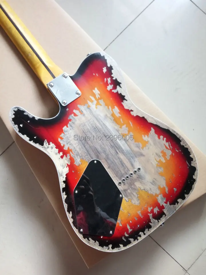Настраиваемый магазин ручная работа лимитированная серия Andy Summer Gigabit Tele tl Guitar boost
