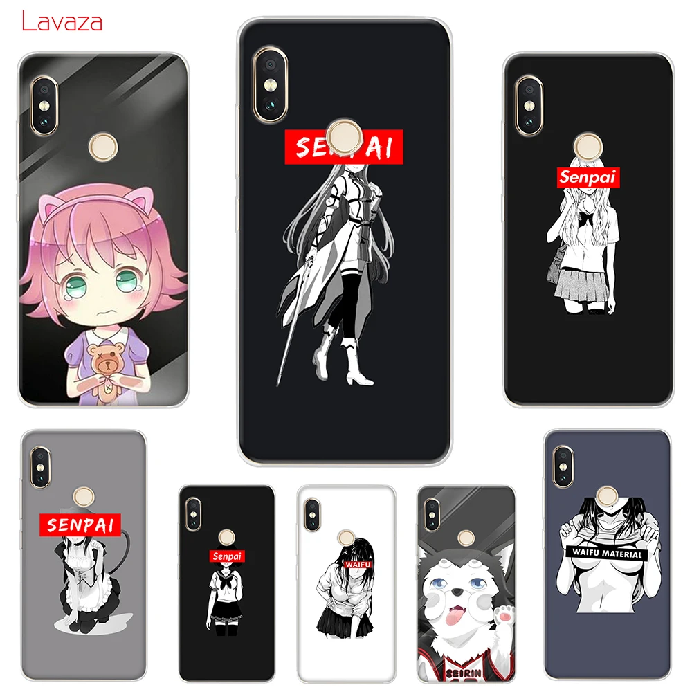 Жесткий чехол Lavaza Sugoi Senpai Anime Waifu для POCOPHONE F1 Xiaomi A2 8 9 SE Lite A1 Max 3 Redmi Note 7 Pro | Мобильные