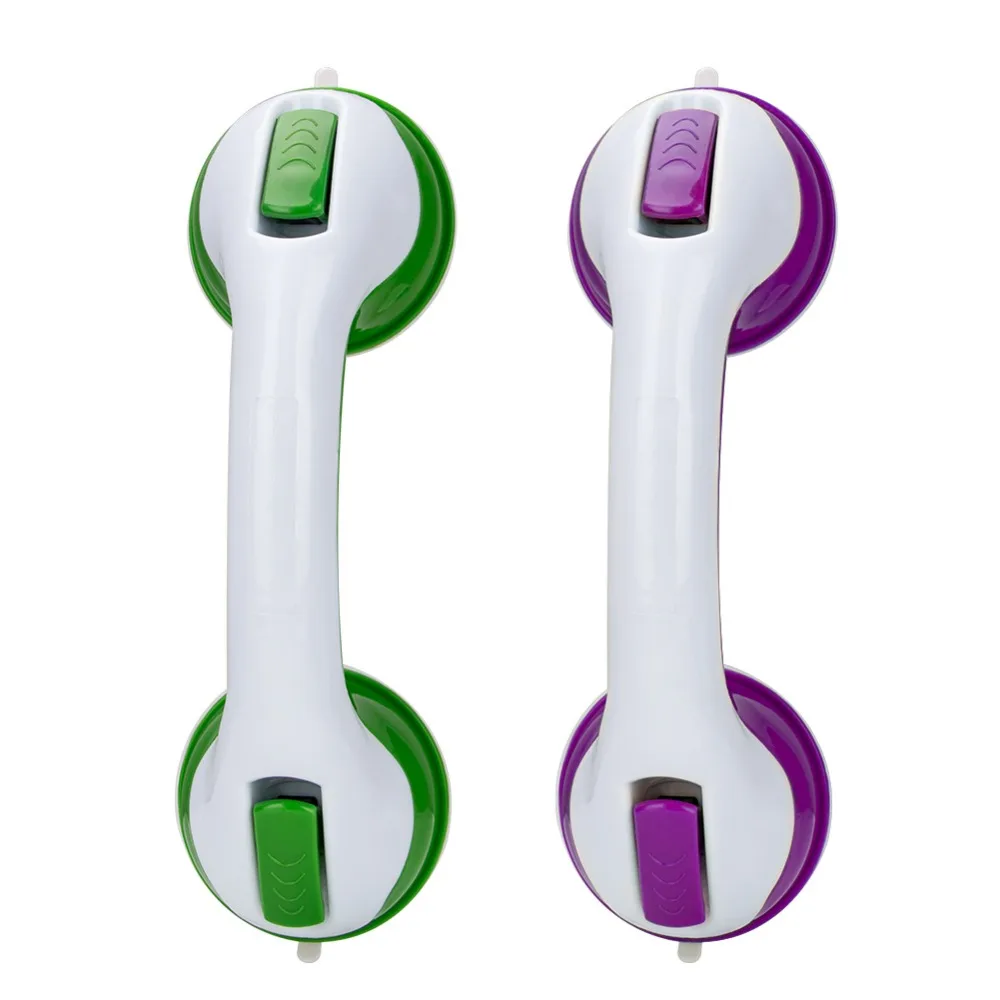 Супер Grip Ванна Часы с чашкой на присоске для ванной ручка поручень Grab Бар